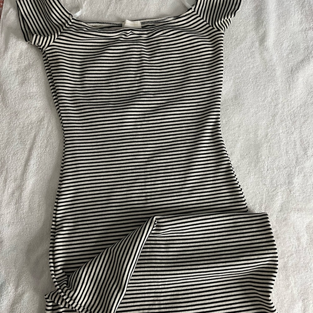Striped Black and White Women's Skirt
